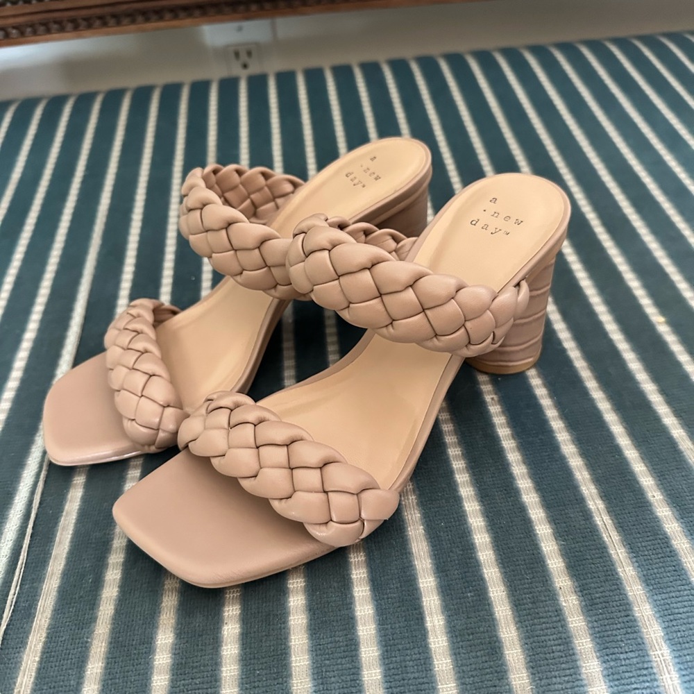 A new day , short heel braided sandal